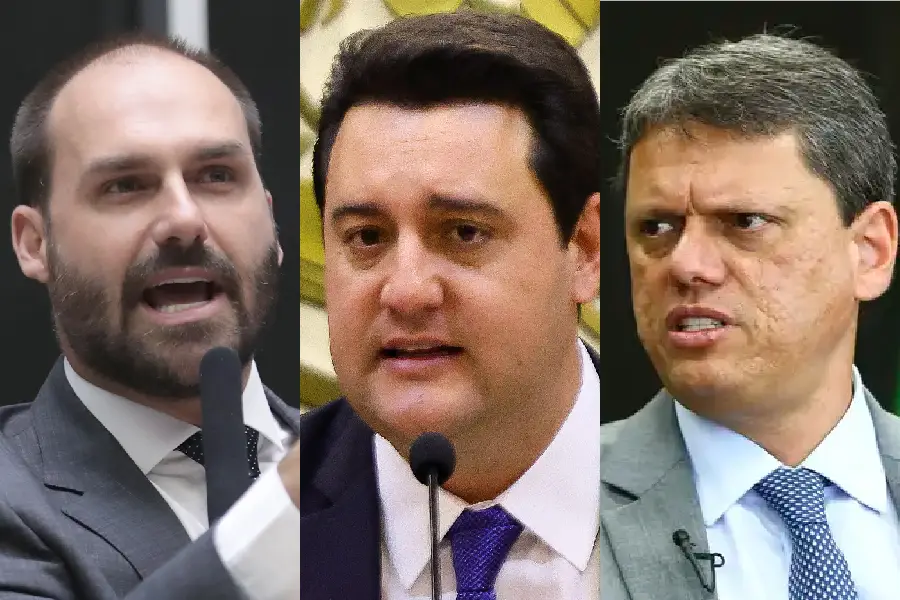 A nova rodada de disparos de Eduardo Bolsonaro contra Ratinho e Tarcísio