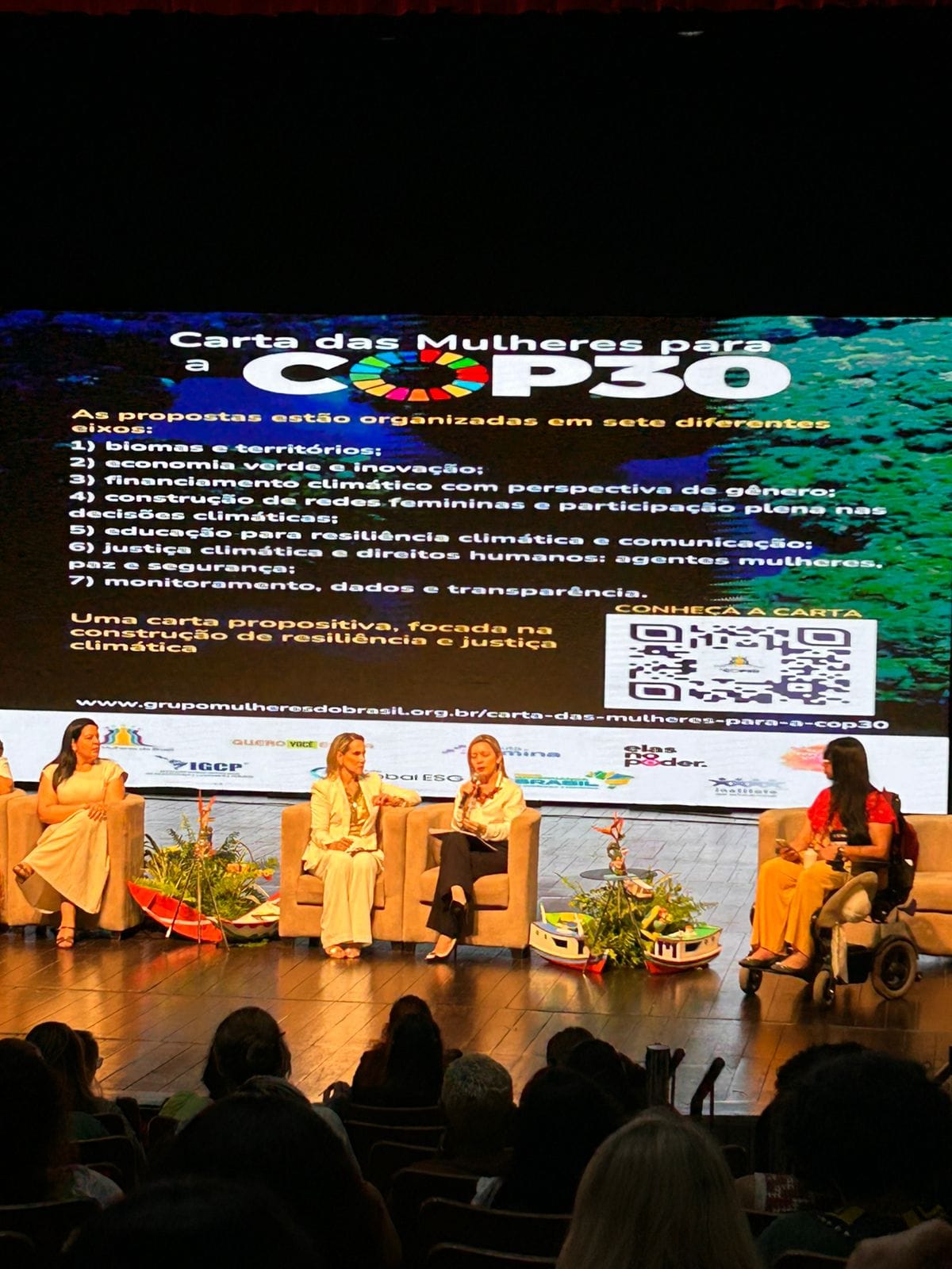 Cynthia Mendonça apresenta projeto inovador na COP30 em Belém durante evento do Grupo Mulheres do Brasil