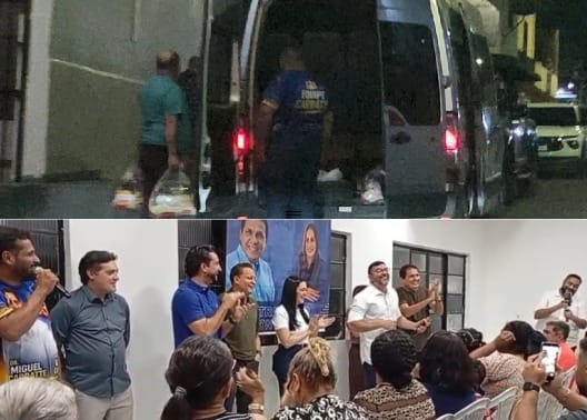 Denúncia de crime eleitoral momentos antes de ato politico de Roberto Cidade