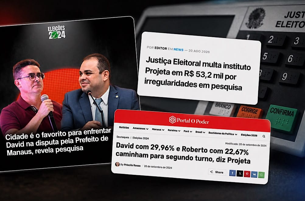 Projeta insiste em Cidade: instituto que não acertou o 2º turno de 2024 agora vê empate com Omar
