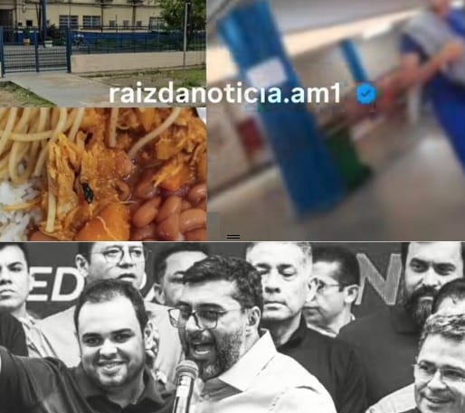 Governo Cidade-Wilson Lima gasta R$ 127 milhões em merenda, mas crianças ainda sofrem com comida estragada nas escolas do Amazonas