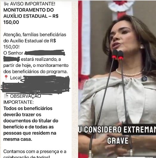 Alessandra Campelo denuncia suposto uso eleitoral do Auxílio Estadual Permanente e aciona PF, MPF e TRE