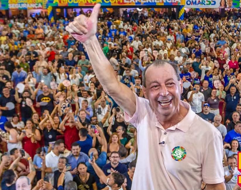 A 6 dias da eleição,Omar Aziz dispara na liderança e chega a 61% dos votos válidos para o governo do Amazonas